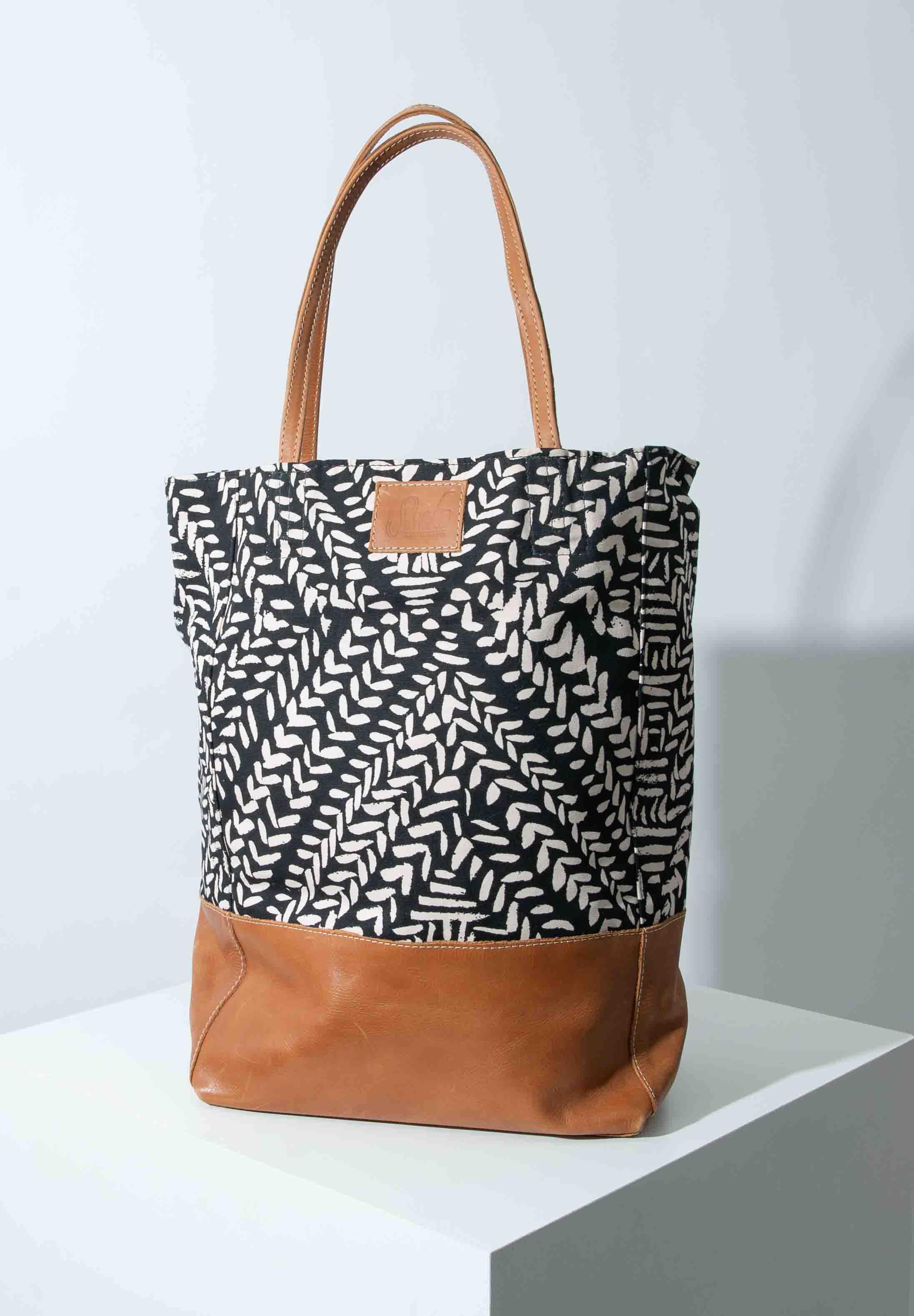 Sseko Woven Leather Ring Tote